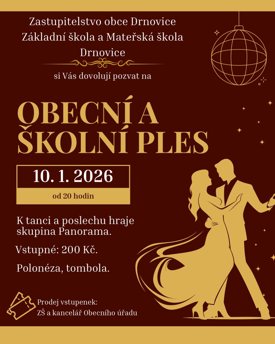 Obecní a školní ples 2026